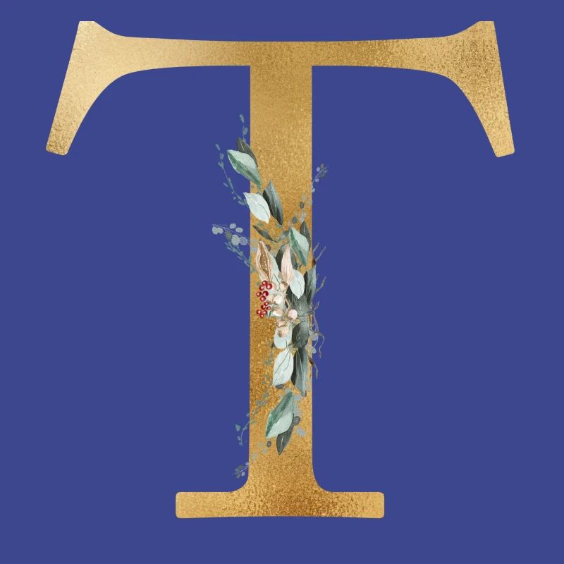 Customizable Monogram T