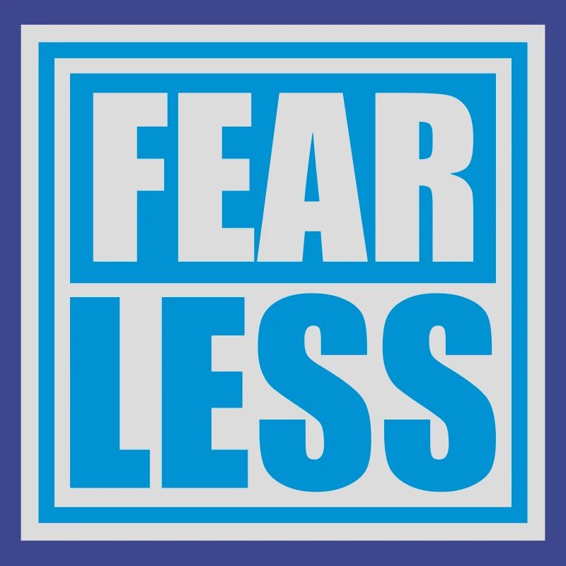 fearless Text Zitat Design