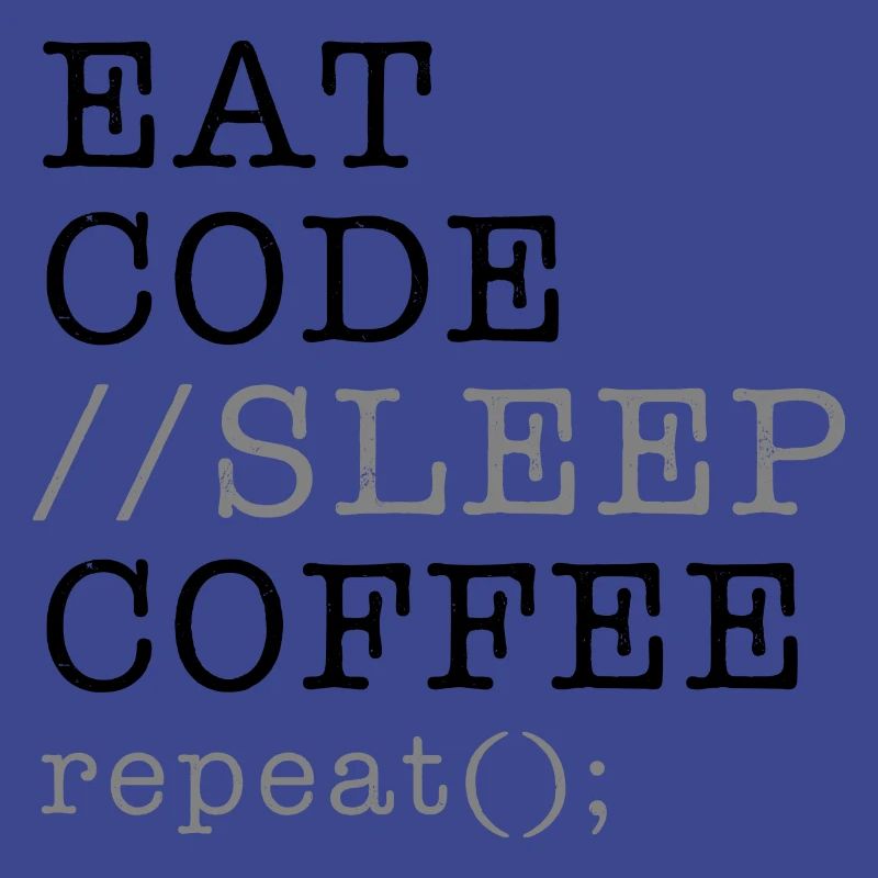 Informatik Python Programmierer essen Code Schlaf