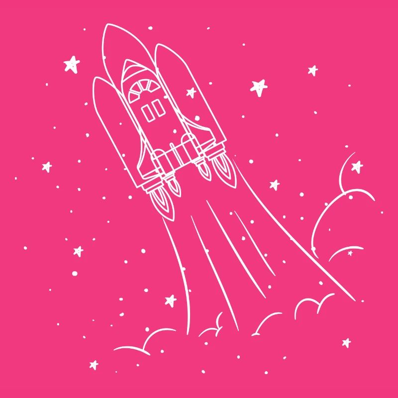 Fusée Spatiale Terre Étoiles