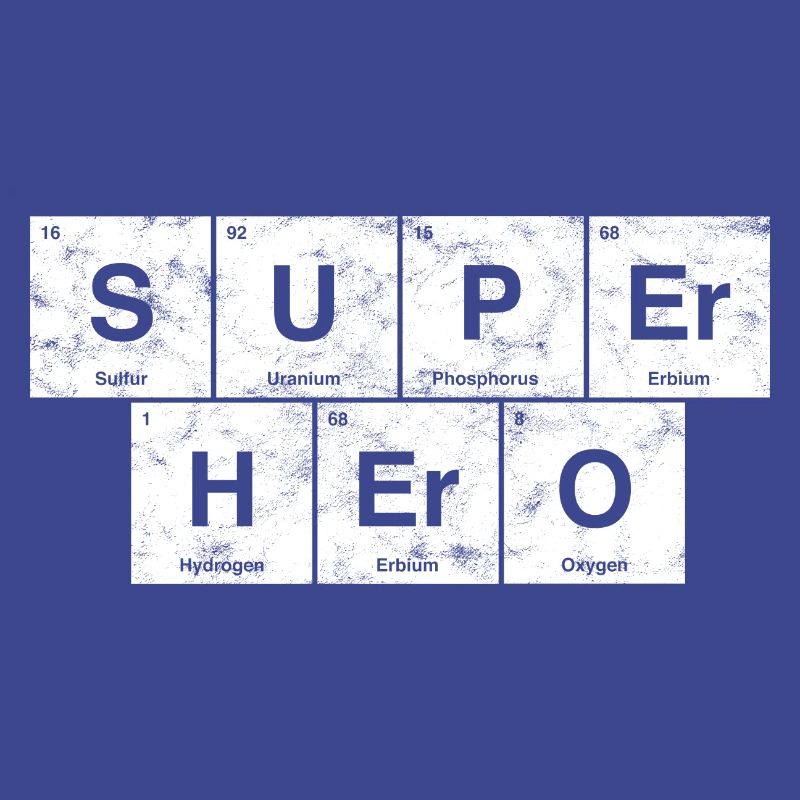 Nerdiger Superheld! Periodensystem der Elemente