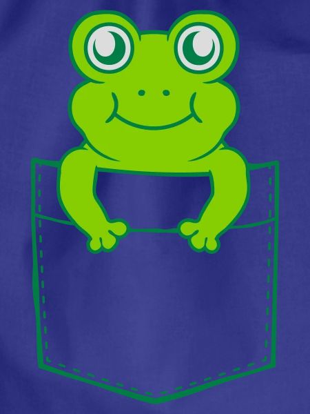 Unterwegs Hemdtasche Frosch Comic