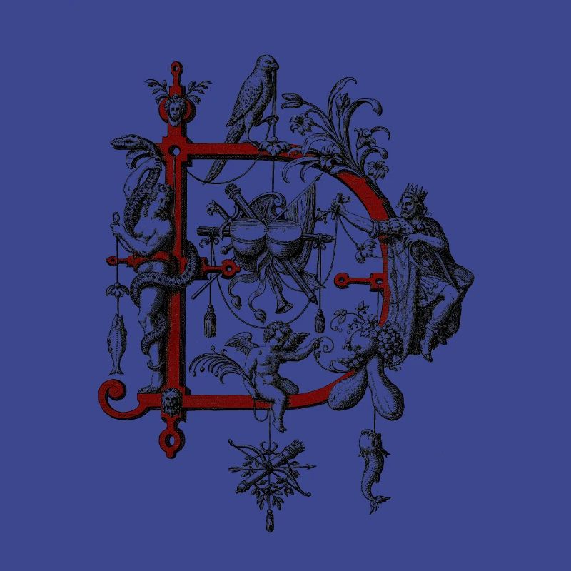 Monogramm D, Buchstabe D, Initiale D, Name D,