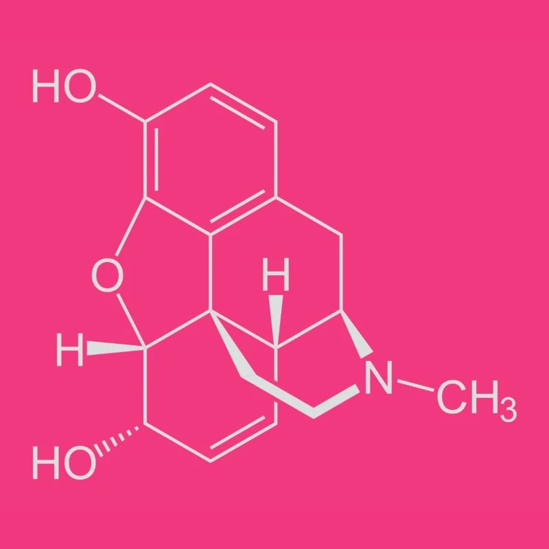 Morphine structural formula