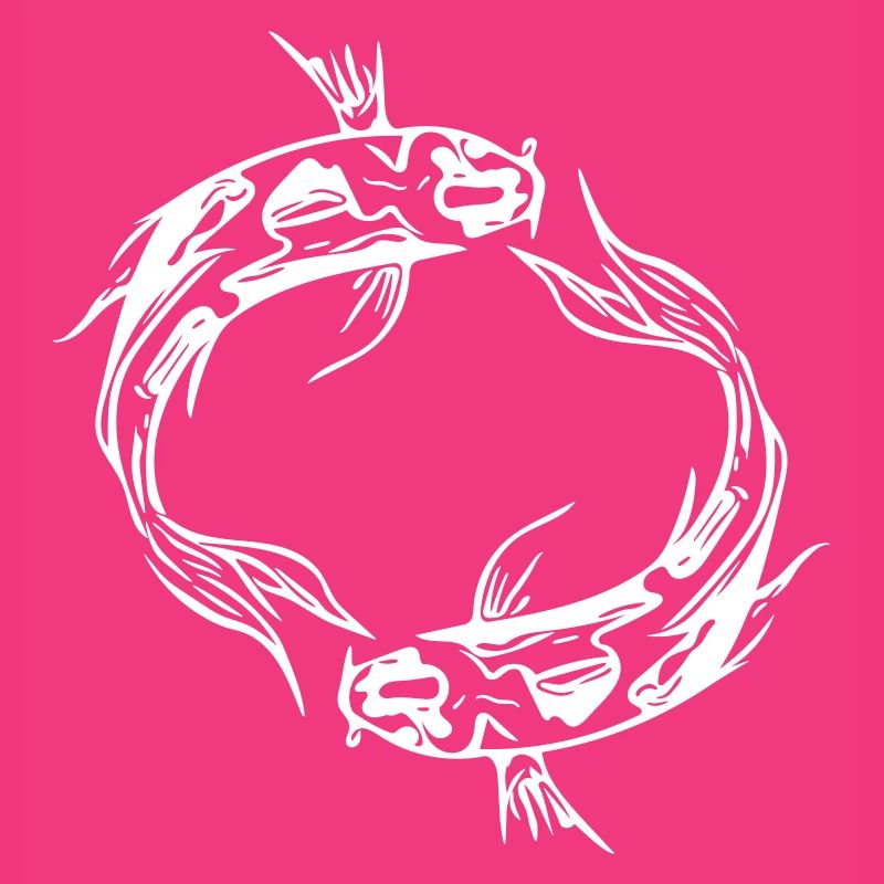 Two Vector Koi Carp Fish