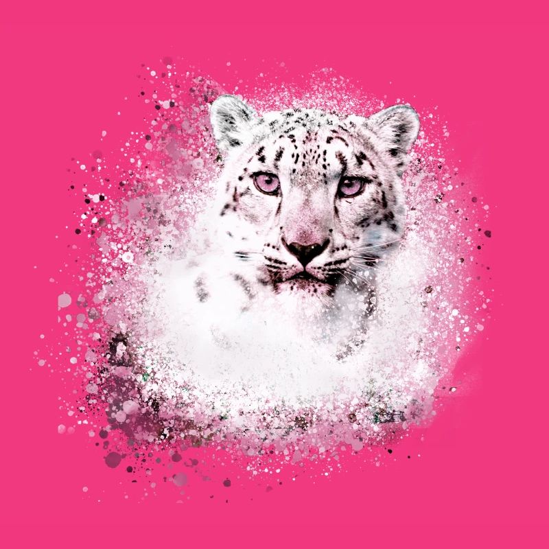 snow leopard,cat,leopard,white,wildcat