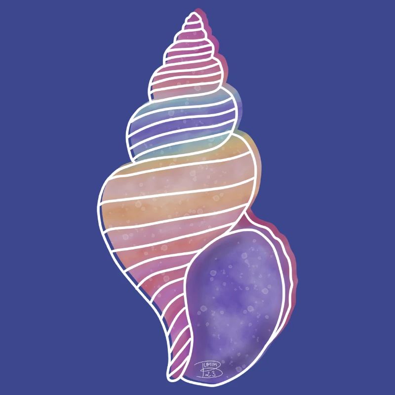 « Snail Shell », Boho Line Art Design, « Shells »