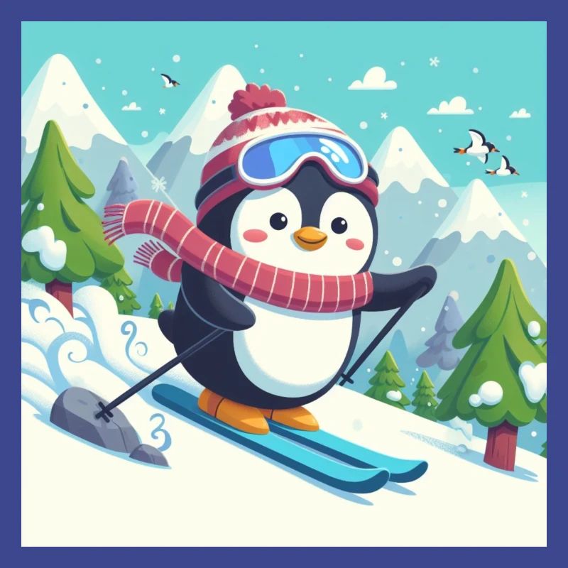 ski penguin