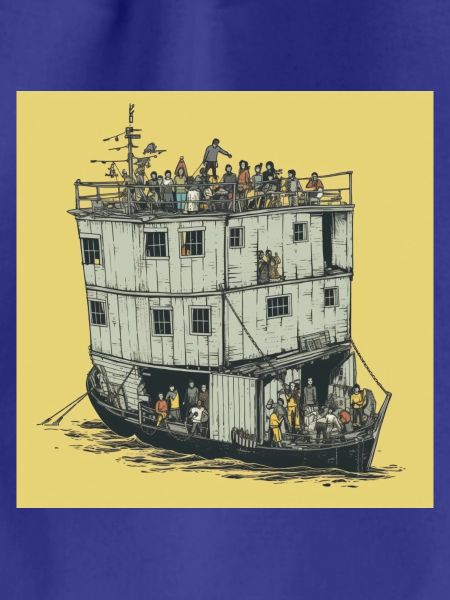Banksy-inspiriertes DIY-5-See-Container-Stadtdesign