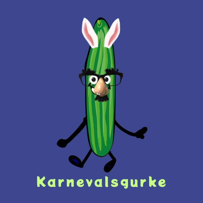 Concombre de carnaval, concombre, carnaval, oreilles de lapin, helau