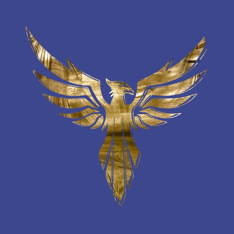 phoenix,vogel,graffiti,gold