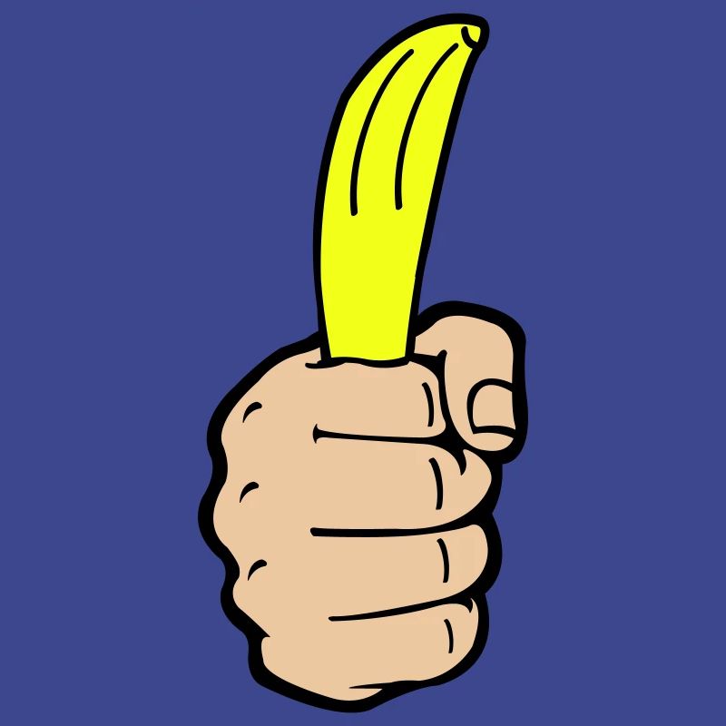 Banane à la main