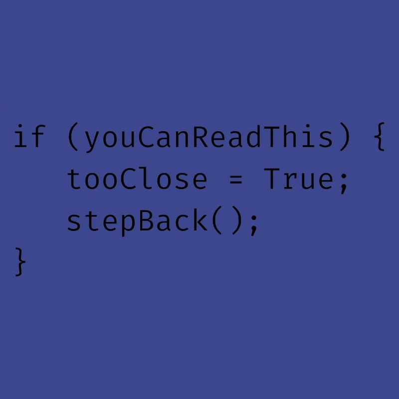 Personal space funny computer geek programmer joke