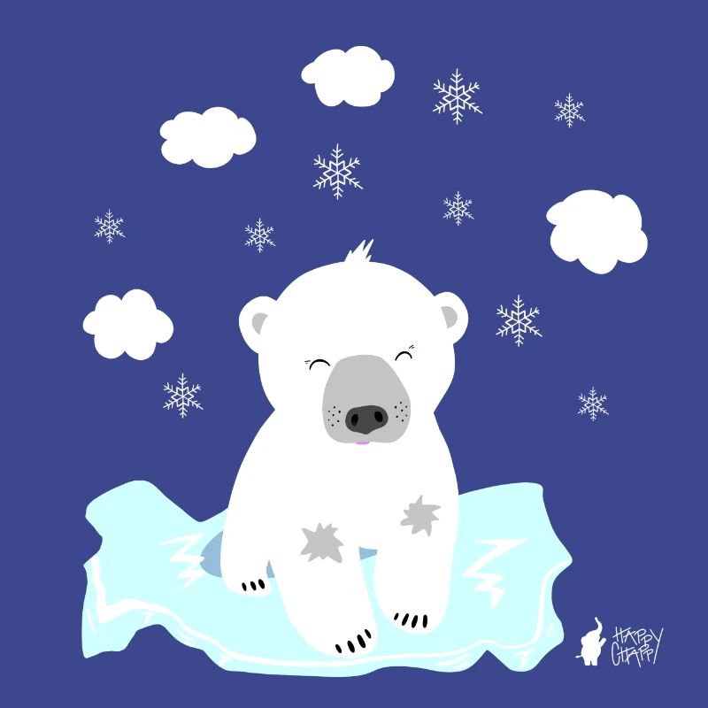 Eisbär auf einer Eisscholle