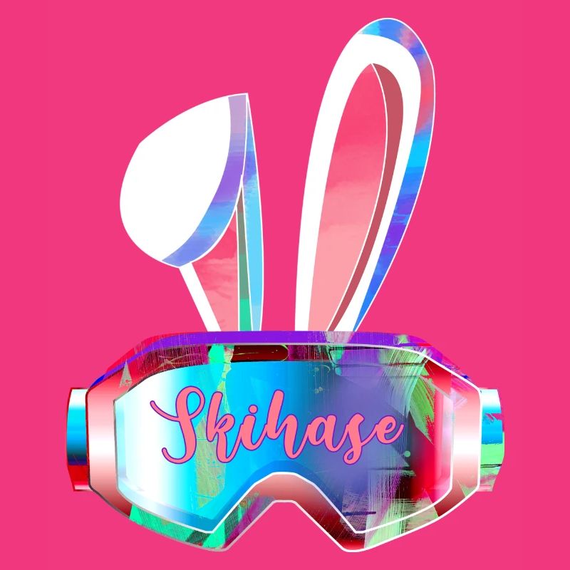Ski ,pink,skiing,ski,rabbit,rabbit with goggles