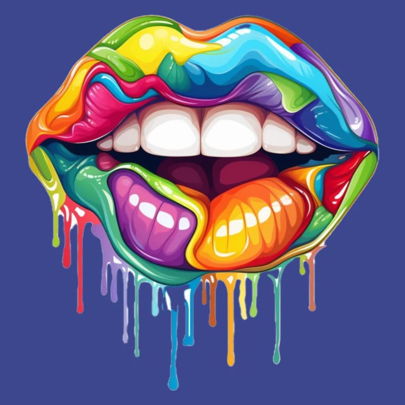 Regenbogen Lippen