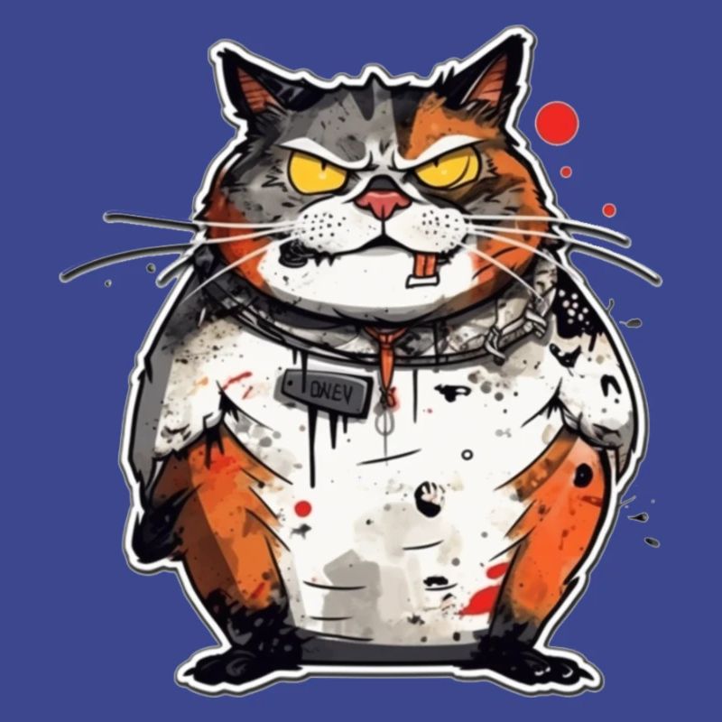 Freche Katze