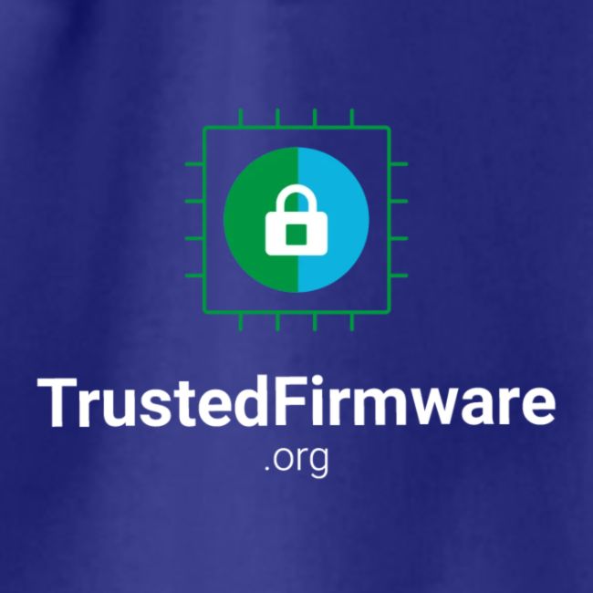 TrustedFirmware Logo vertical white