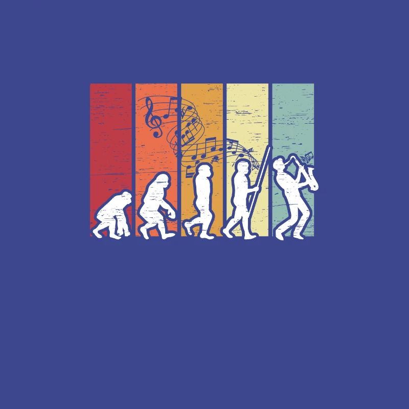 Human Evolution Saxophon-jazz-musiker