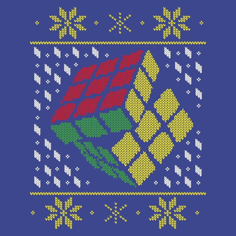 Rubik's Cube Pull Moche De Noël