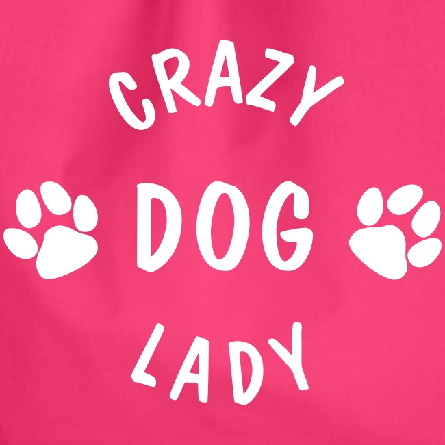 crazy dog lady - Turnbeutel