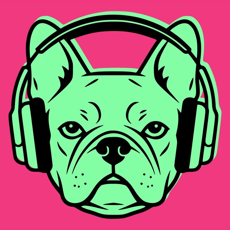 Frenchie DJ Kopfhörer Musik