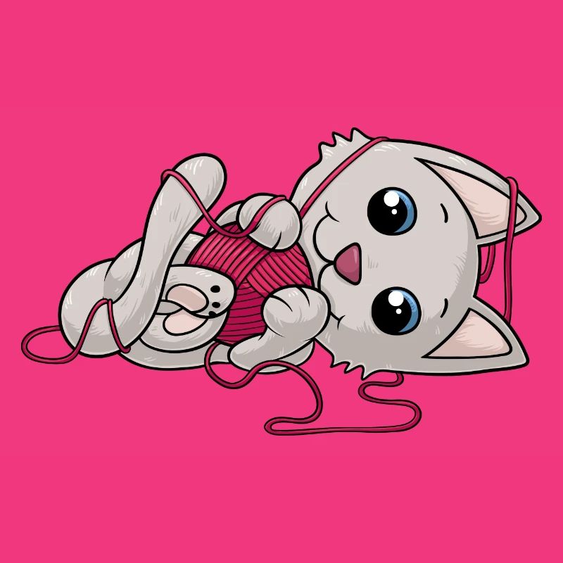 Süße Comic Katze