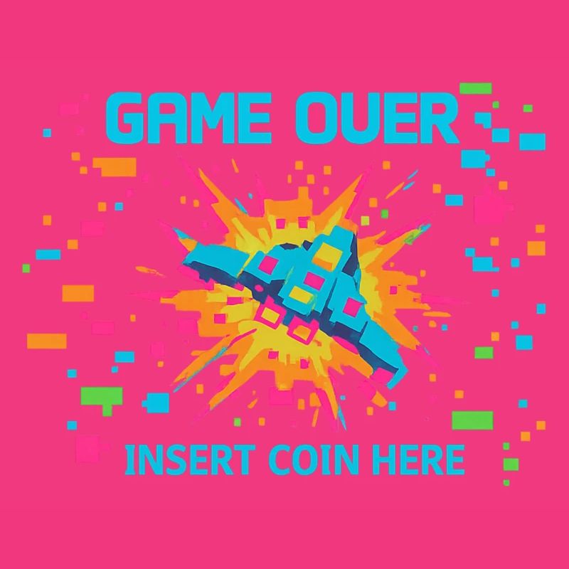Game Over Neon Arcade Game