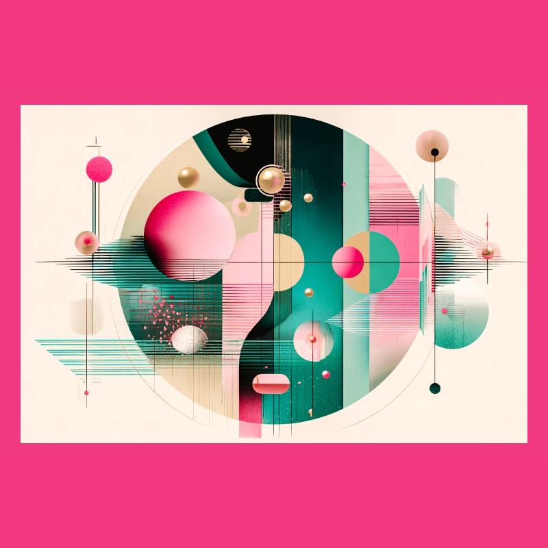 Abstract composition with chromatic flight