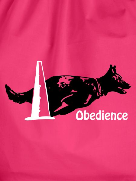 Obedience Kelpie Pylo mit Schrift