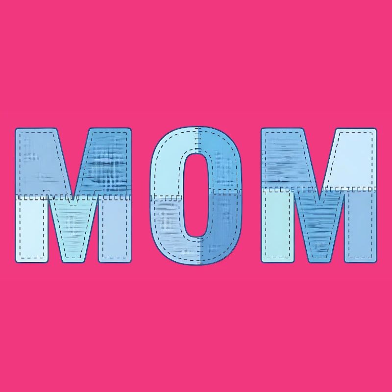MOM Patchwork Denim Style