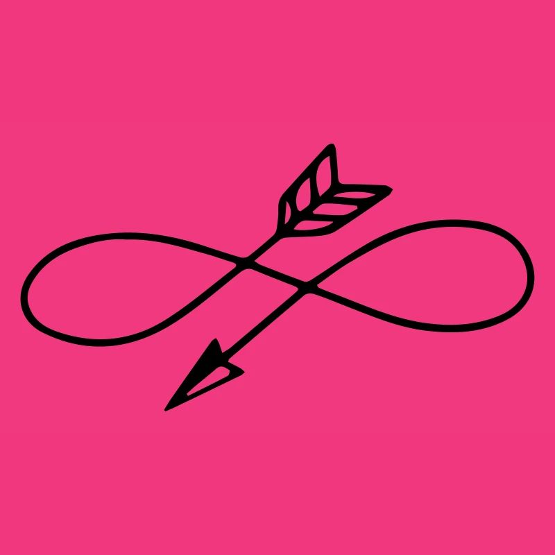 Arrows, Bow, Vintage, Illustration, Monogram