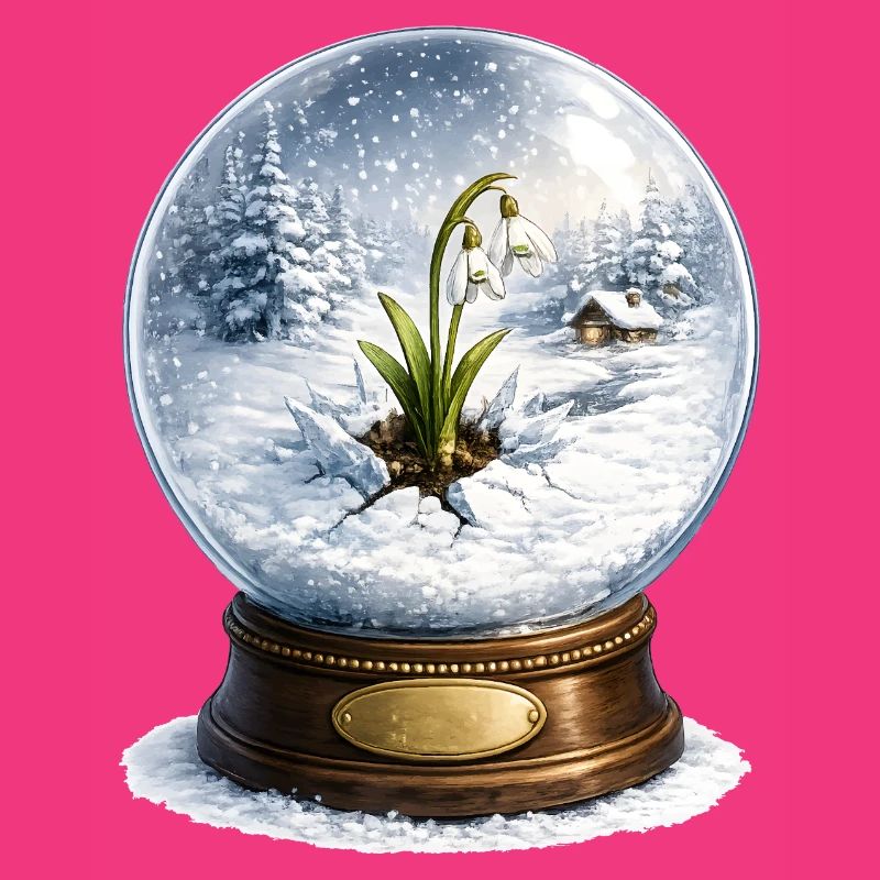 Snowdrop breaks through winter