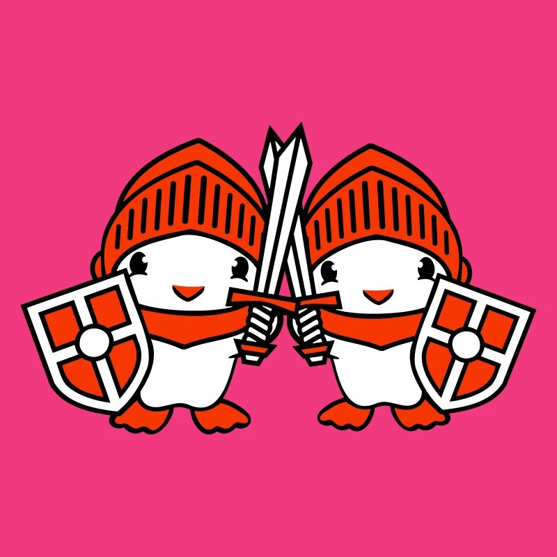 2 Ducks Knight Armor Épée Bouclier Casque Combattant