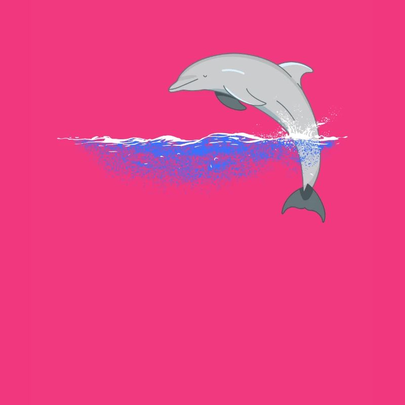 Jumping dolphin dolphins design