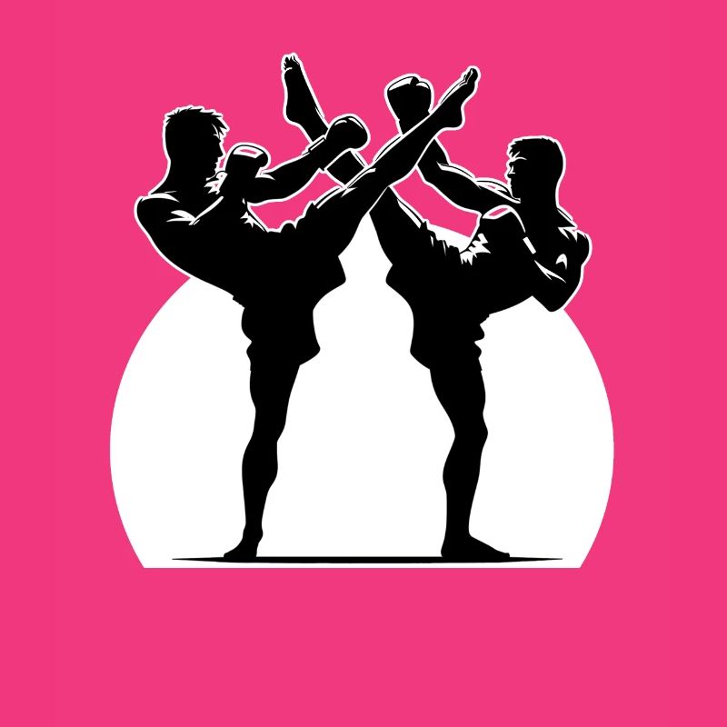 Conception de combattant Muay Thai
