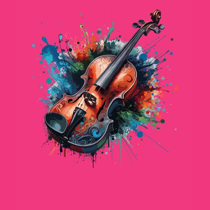 ColoUful Violin Drawing