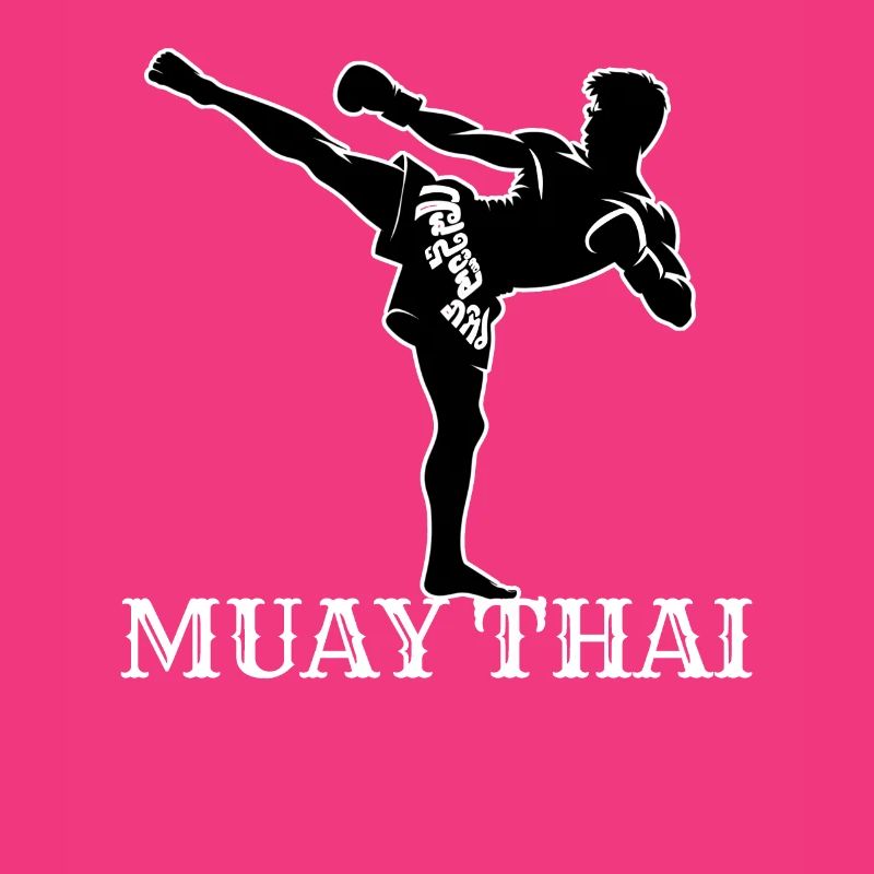 Conception de combattant Muay Thai