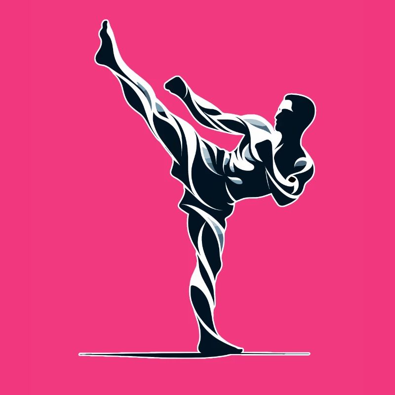 Conception de combattant Muay Thai