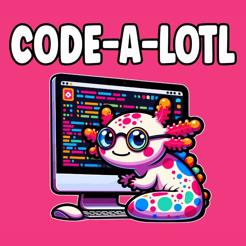 Cadeau de programmation drôle d’axolotl codage