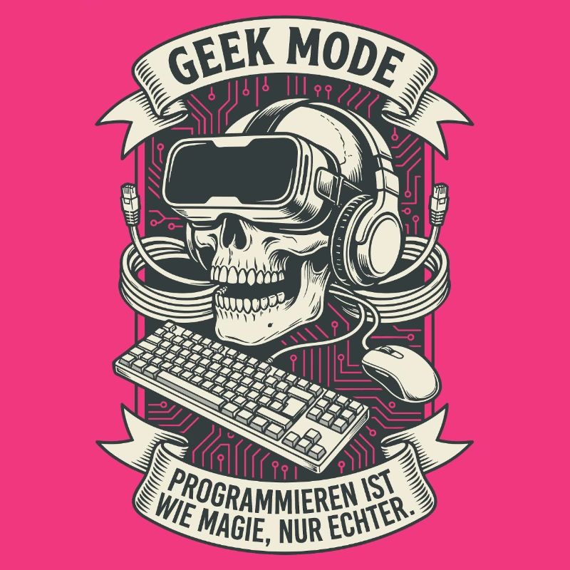Geek Fashion Coding Magic Skull