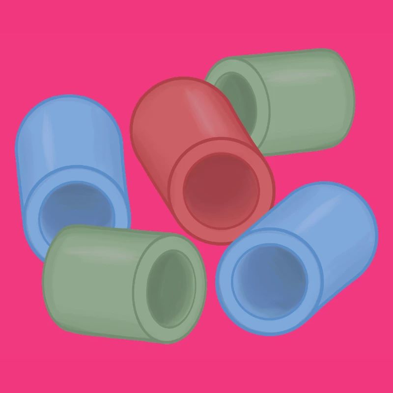 Capsules de couleur abstraites perles de repassage