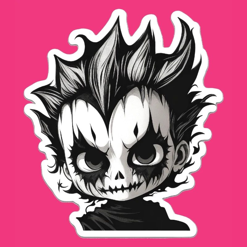 Spikiger Totenkopf-Chibi