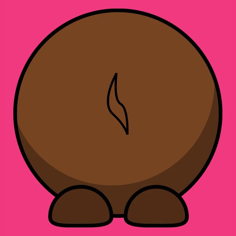 Gnu von hinten. Geschenkidee