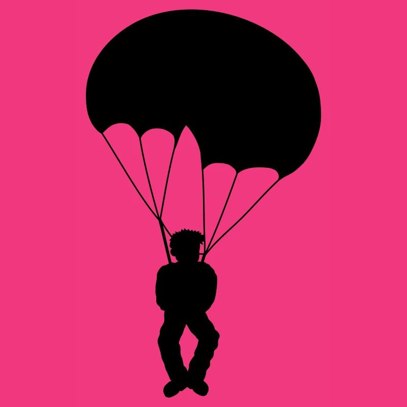Silhouette Skydiver Design