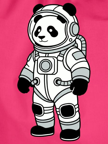 Panda-Bär-Raumanzug