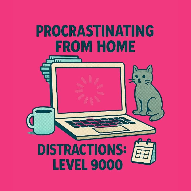 Humor Procrastination Telecommuting Chat and Coffee