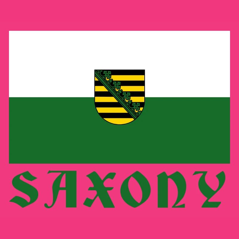 Conception de l’emblème du drapeau de la Saxe