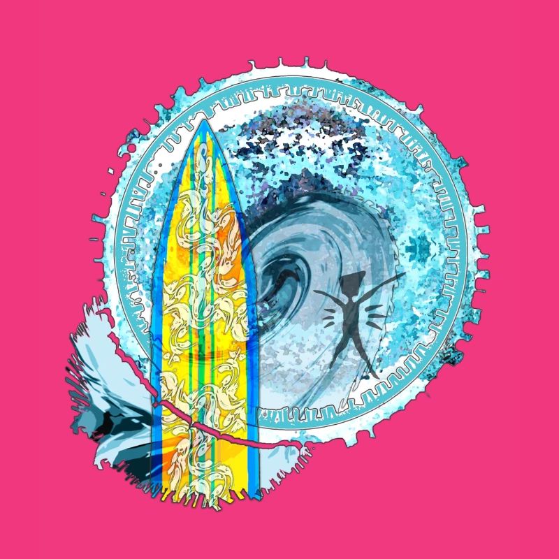 Vagues de surf Abstrait Impression d’art