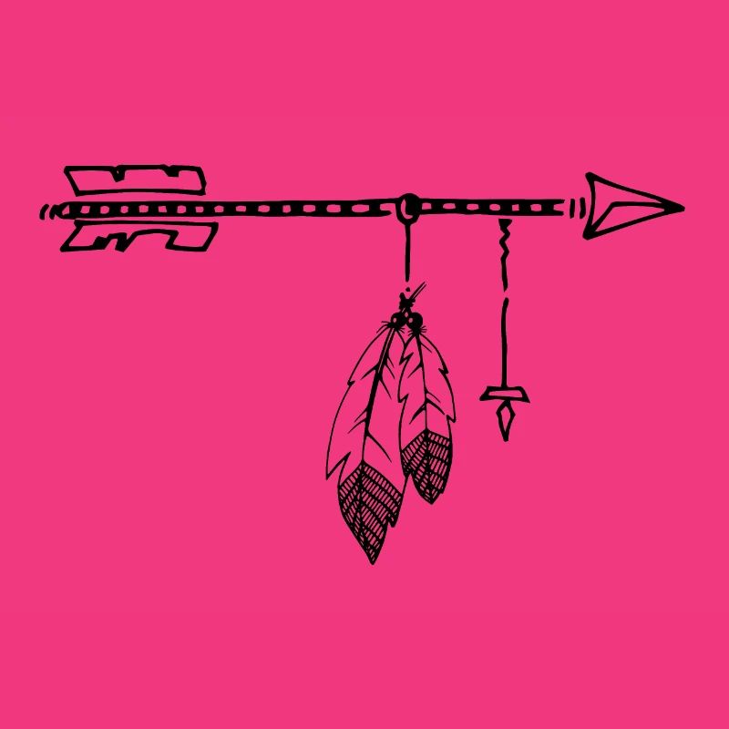 Spring Arrow Line Art